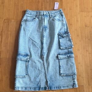 Wild Fable Blue Denim Skirt